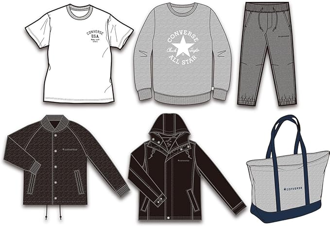 Amazon コンバース Converse 18年 大人用 メンズ 福袋 7540 0001 M ワンカラー 福袋 通販