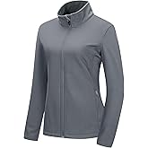 33,000ft Women's Lightweight Softshell Jacket Fleece Lined Windbreaker Waterproof Warm Jacket for Running Golf Hiking