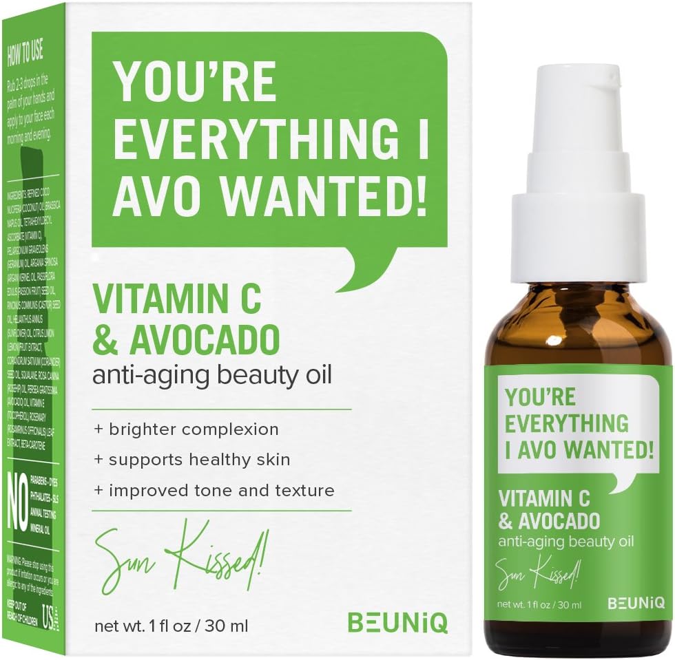 BeUniq Vitamin C and Avocado Anti Aging Beauty Oil 1oz / 30ml