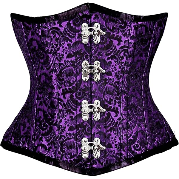 Amazon.com: Purple And Black Corset Gothic Costume Brocade