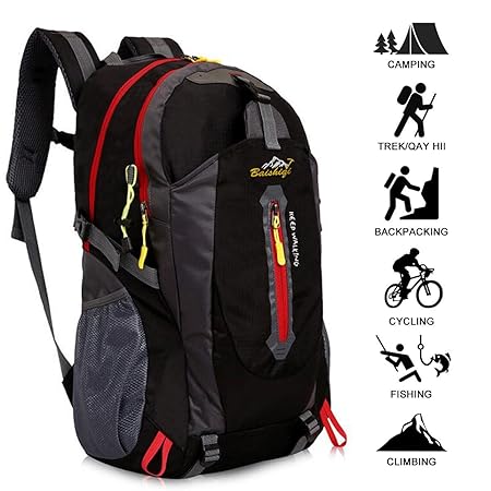 Yunplus 40L Leichtes Wandern Rucksack, Multifunktions Wasser-resistent Casual Camping Trekking Rucksack für Radfahren Reisen 