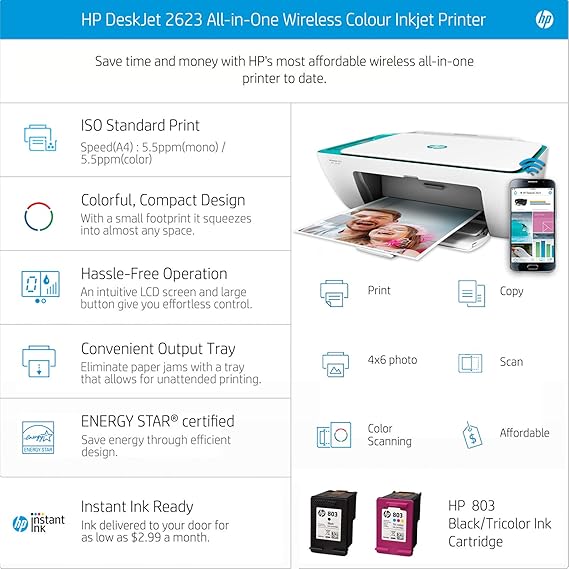 tinta printer hp 2623