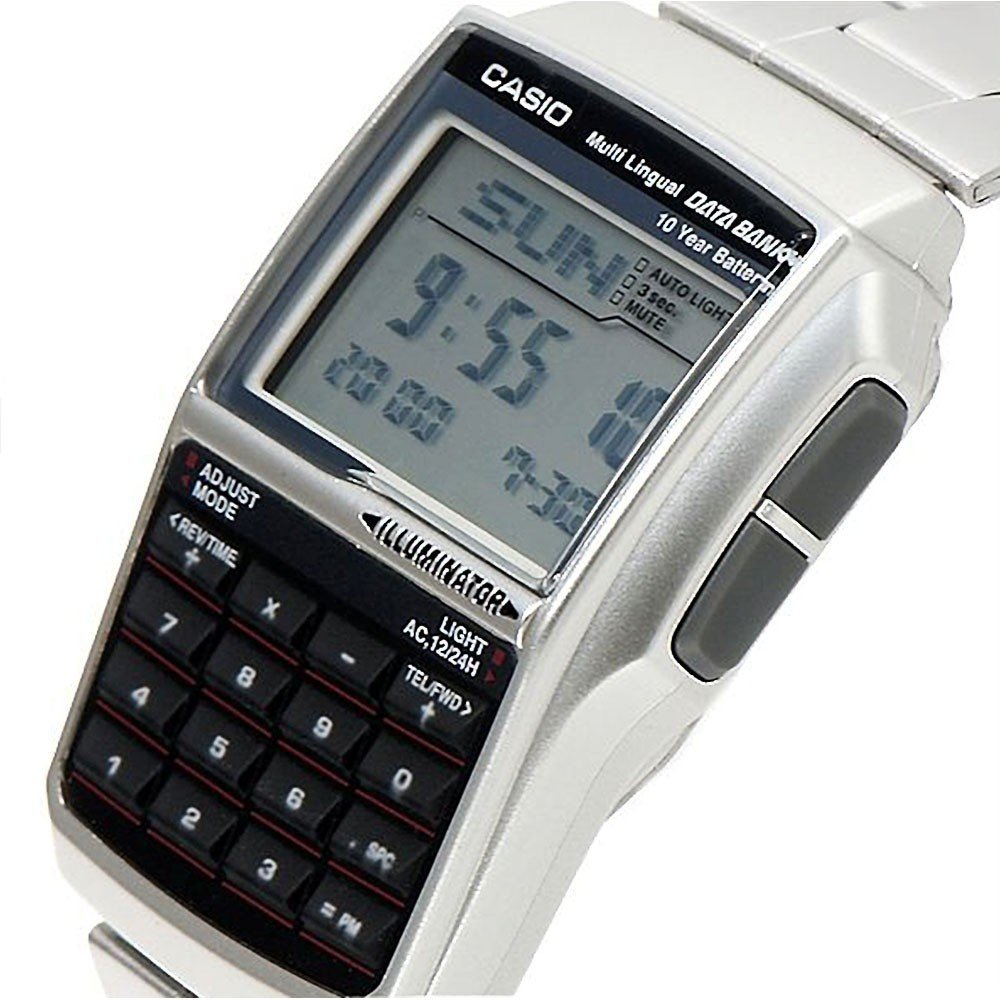 calculator watch with light