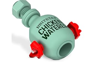 BRITETAP Chicken Waterer - Automatic Poultry Waterer Attachment for Chicks, Duck, Goose, Turkey, Chicken Water Feeder Compatible with Igloo, Rubbermaid Coolers