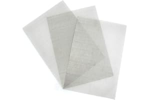 TIMESETL 3 Pcs Stainless Steel Woven Wire 30 Mesh - 12" x 8"(30x21cm) Garden Fence Mesh Cabinets Wire Mesh Window Screen Net