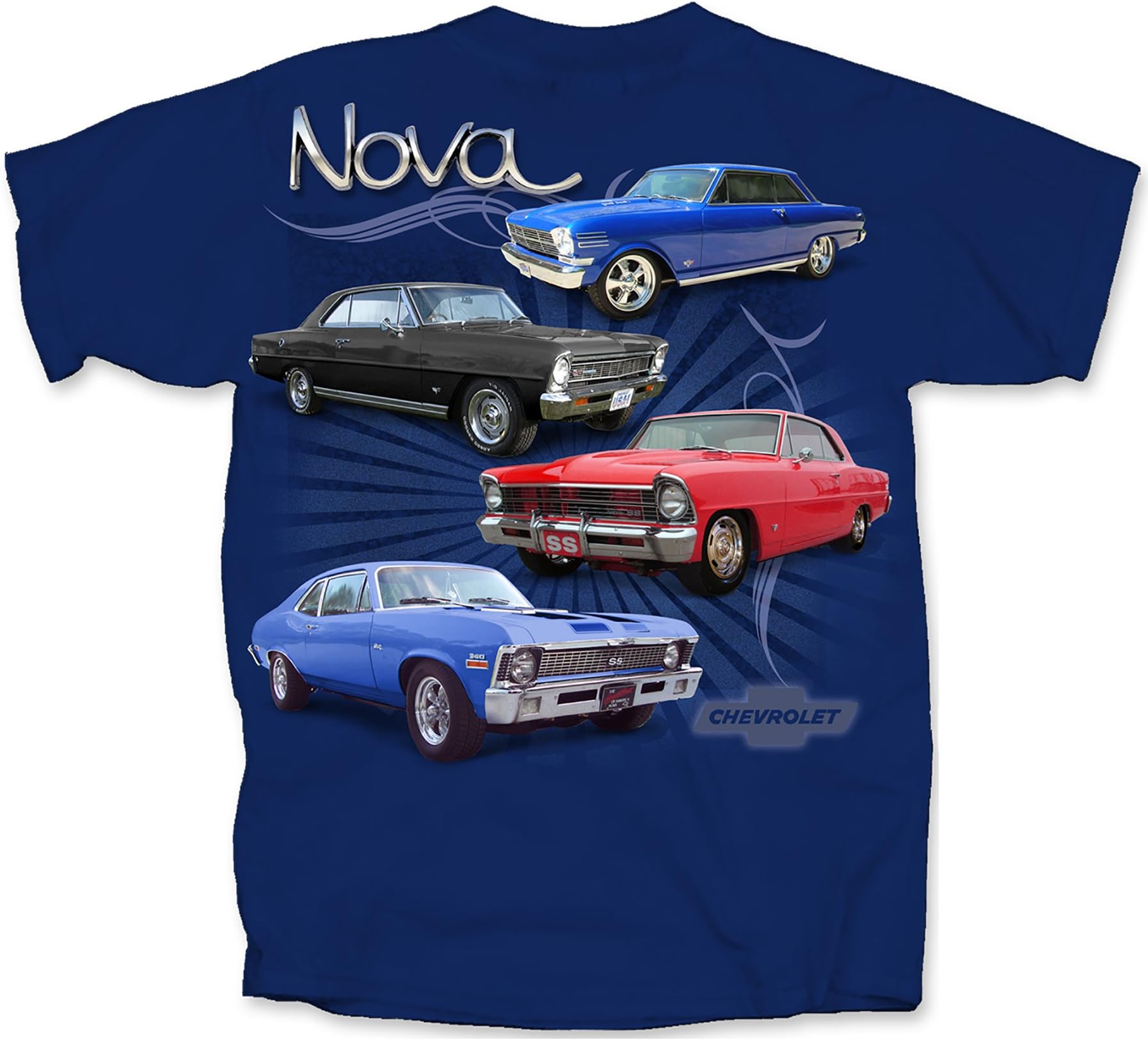 Chevrolet Nova T-Shirt-Blue