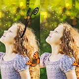 xiaozhenjida 3 Pcs Butterfly Headband Halloween Party Hair Accessories Antenna view 5