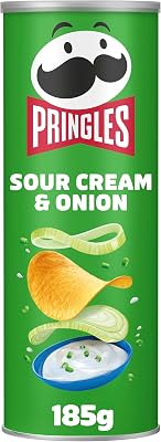 Sour Cream & Onion | Aperitivo salado Sabor Crema agria y Cebolla | Tubo | 185g