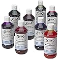 Sax Liquid Washable Watercolor Paint, 1/2 Pint, Assorted Colors, Set of 8 - 1567858