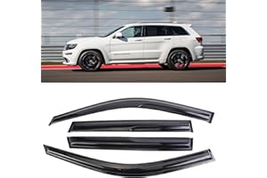 SONTIAN Window Visor Wind Window Tape-On Deflectors for 2011-2021 Jeep Grand Cherokee Rain Guards 4 Pcs 94252