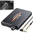 Neoteck Portable 3.5mm Headphone Amplifier Two-Stage Gain Switch, 16-150 Ohm, Aluminum Matte Surface