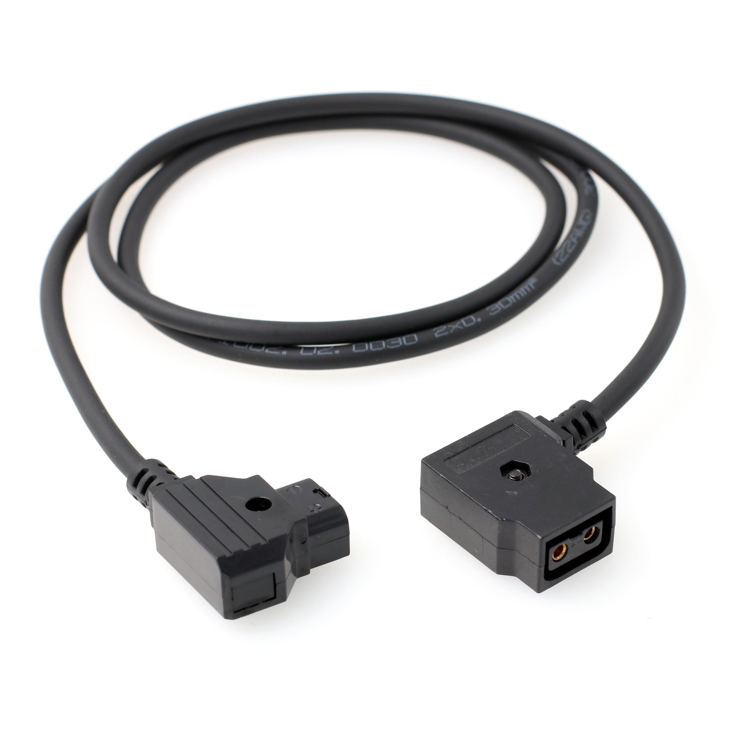 HangTon D-tap P-tap Male to Female Power Extension Cable for Anton Bauer V-mount Gold Mount Battery (1m)