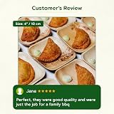 Eco Leaf 25 Disposable Palm Leaf Plates 4in Square Eco Friendly Oven Safe view 3