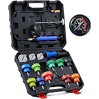 Orion Motor Tech Coolant Pressure Tester Kit, with 15 Radiator Adapters & Wrench, Cooling System Pressure Tester Kit for Wate