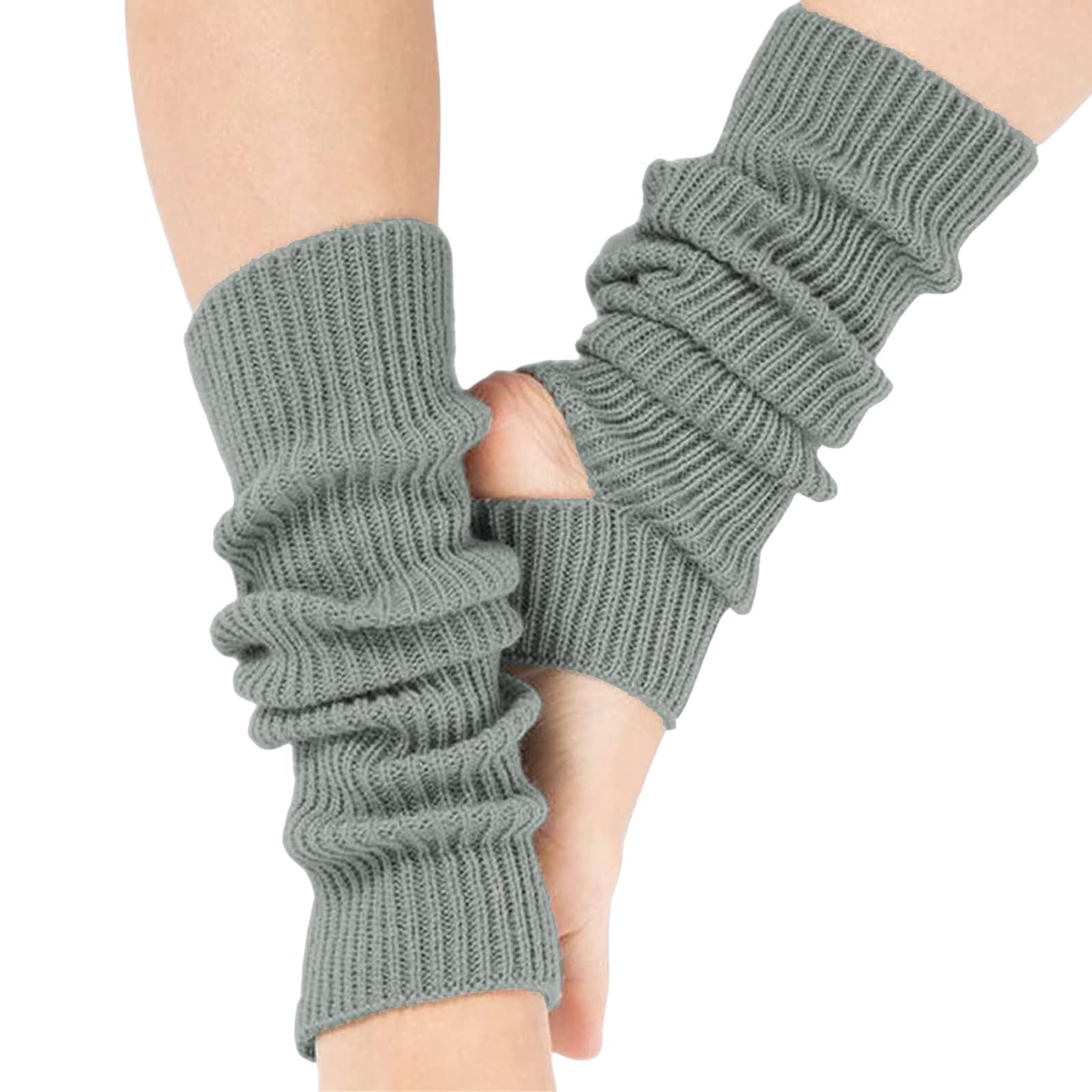 Leg Warmers for Women, Knitted Long Woman Yoga Socks Sport Leg Warmers Gym Fitness Dancing Female Girls Daily Wear Exercising Keep Warm Latin Dance
