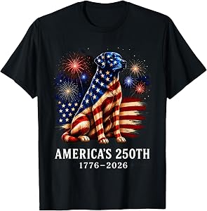Patriotic Labrador Dog 250th Anniversary America 1776-2026 T-Shirt