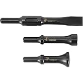 Astro Pneumatic Tool 49803 3-Piece Chisel &amp; Hammer Bit Set .498 Shank
