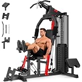 WFLGFT Home Gym Workout Equipment, Multi Function Fitness Equipment | 148 LB Weight Stack, Full Body Workout Machine for LAT Pulldown, Chest Press, Leg Extension &amp; Strength Training
