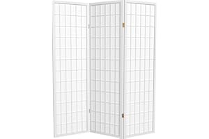 Red Lantern WP60-WHT-3P Folding Screen, 3 Panel, White
