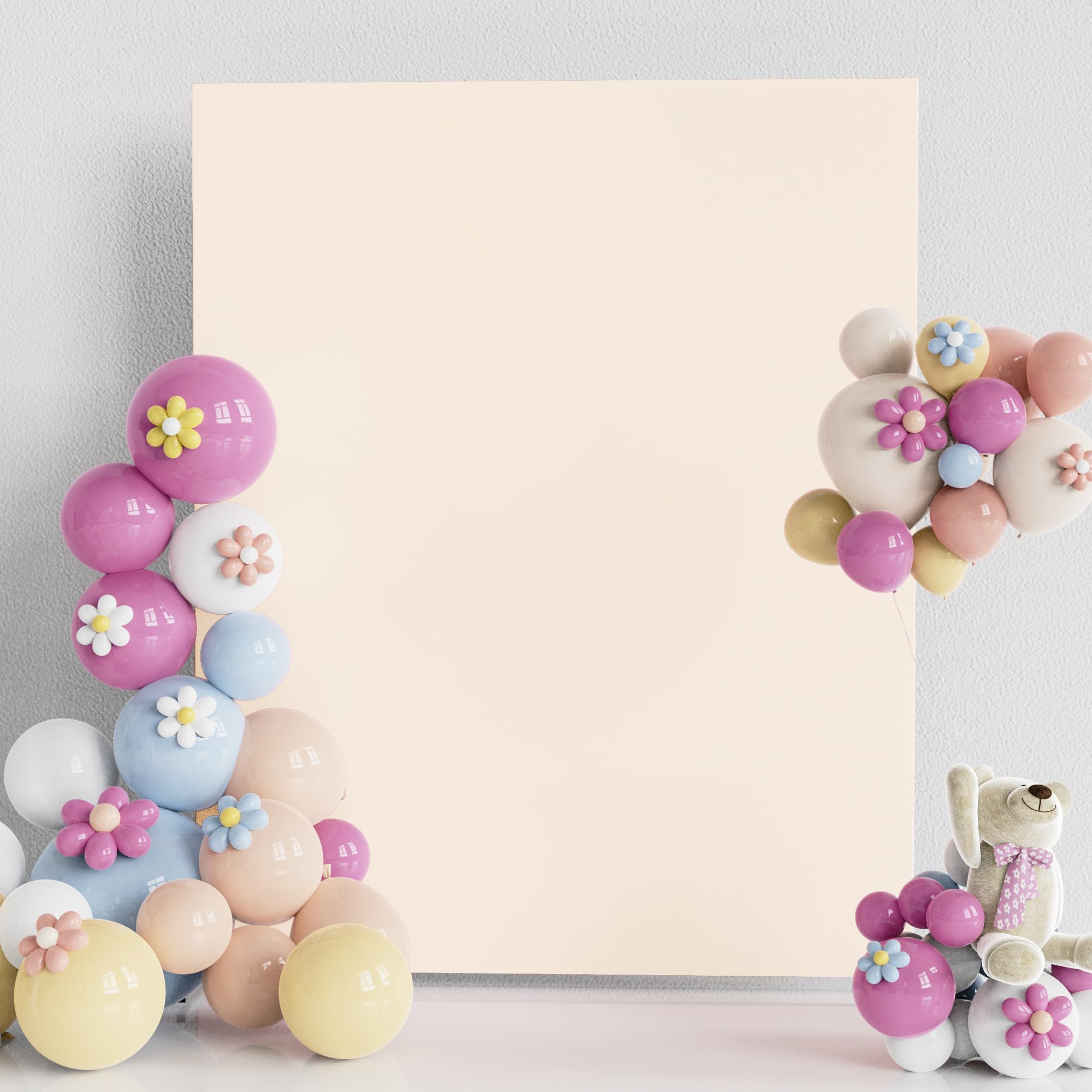 Photo 1 of Fomcet Beige Spandex Arch Cover, 6.6FT x 5.2FT, Includes 1 x Square Arch Stand Cover, Widely Used for Weddings, Parties, Baby Shower, Anniversary, Stretchy Fabric, Reusable, Foldable