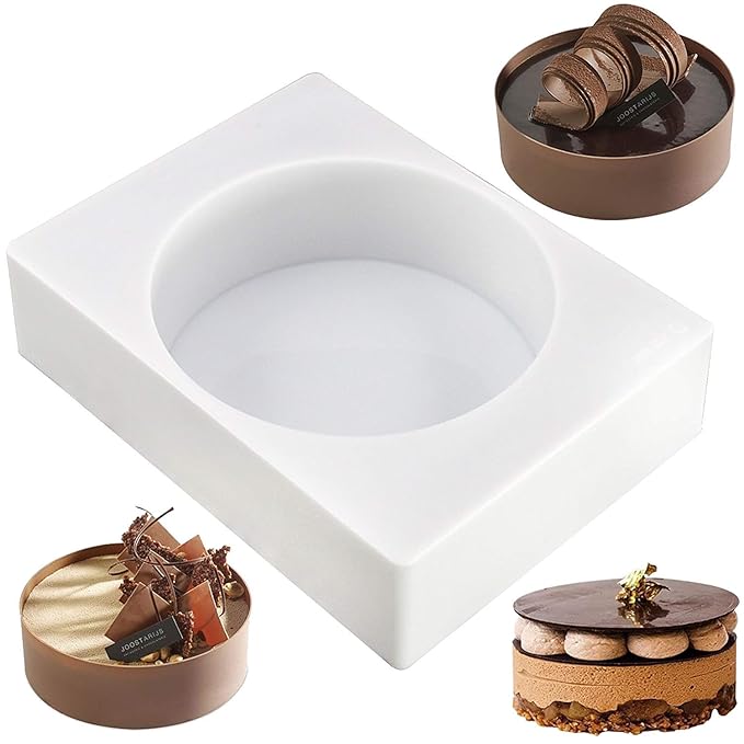 Molde redondo de silicona para tartas con forma de disco de pastel ...