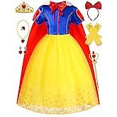 Sabbenia Princess Dresses for Girls Costume Halloween Party Birthday party Cosplay Makeup Party Dress up Outfits 3-10Y