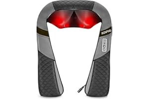 RENPHO Neck and Shoulder Massager with Heat [2025 Upgraded], Shiatsu Cervical and Back Massager, 3D Electric Deep Tissue Massage, True Relaxation for Neck and Shoulders, Birthday Gifts for Men