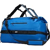 MIER Large Waterproof Duffel Bag Rolltop Dry Backpack Duffle Bags for Kayaking, Rafting, Boating, Swimming, Camping, Travel, Gym, Beach, 60L/80L