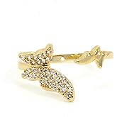 Maya J Open Butterfly Ring, Yellow