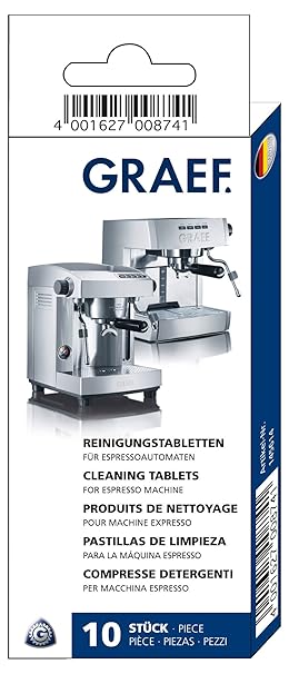 Graef 145614 Reinigungstabletten für Siebträger, 10-er Set