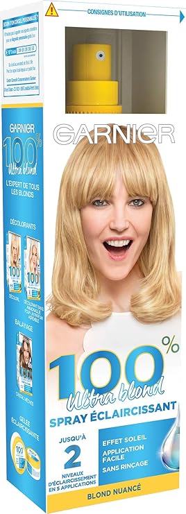 Garnier 100 Ultra Blond Spray Eclaircissant Naturel Progressif Effets Meches Cristal Soleil 125 Ml Amazon Fr Beaute Et Parfum