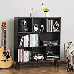 YAHARBO 8 Cube Bookshelf,3 Tier Bookcase with
