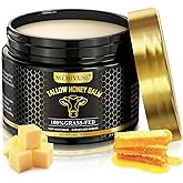 Tallow and Honey Balm - 100% Grass-Fed Beef Tallow for Skin with Organic Raw Honey - Deeply Moisturizing Beef Tallow for Face Body - Natural Formula Care for Dry & Sensitive Skin (5.3 OZ), Tallow Balm