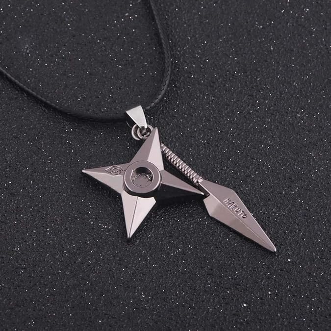 guodong Anime Cosplay Necklace Weapon Pendant Necklace Rope Chain for