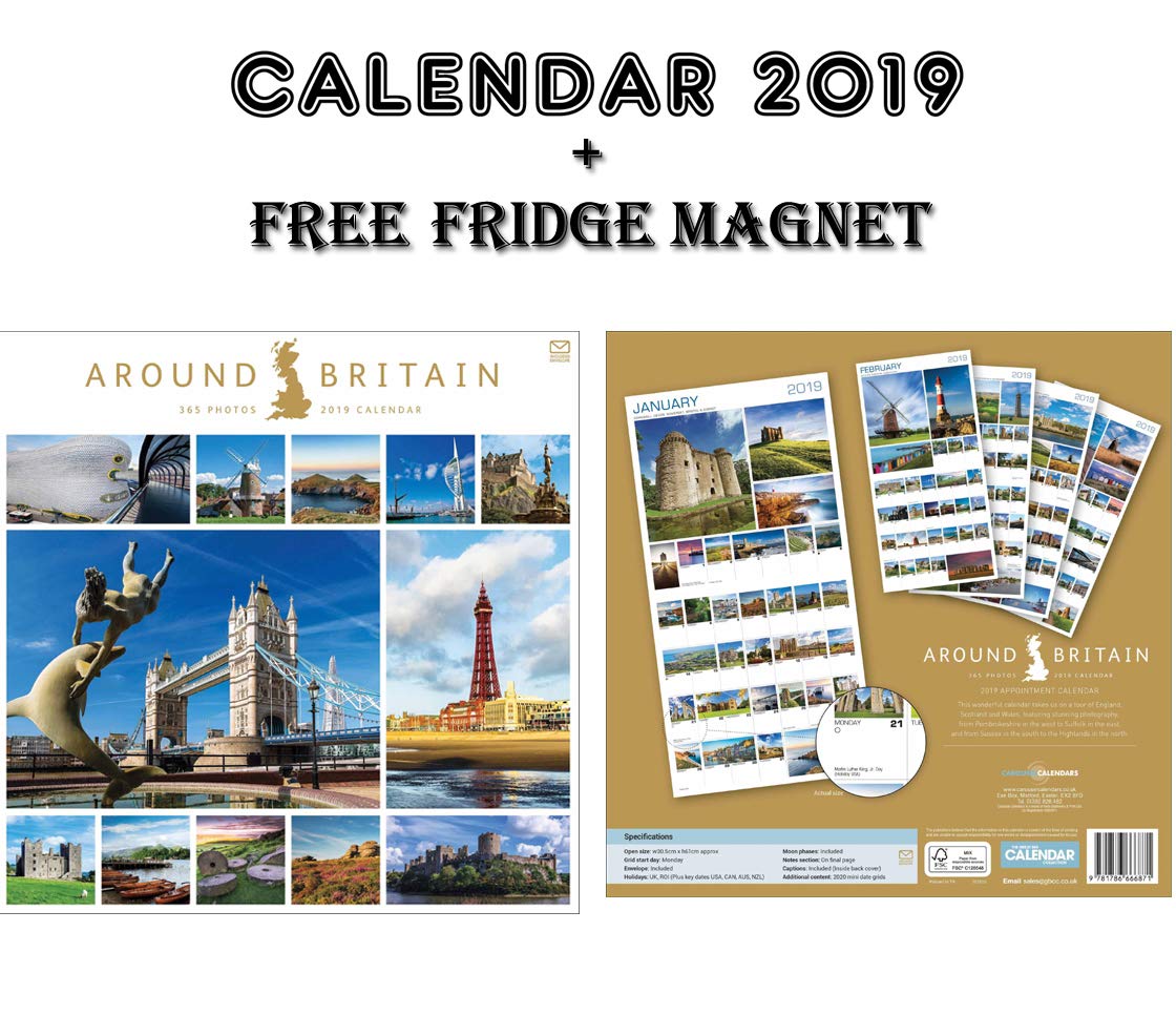 Alround Britain 365 Fotos Calendario Oficial 2019 + Imán para ...