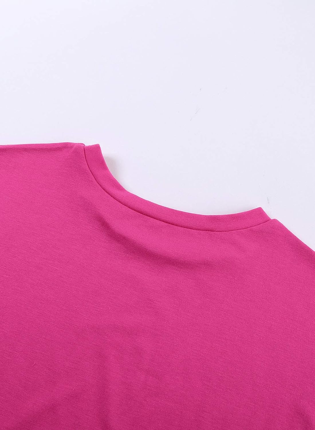 Blibea Girls Casual Loose Short Sleeve Knot Front Tops Tee Shirts Size 4-13: Clothing