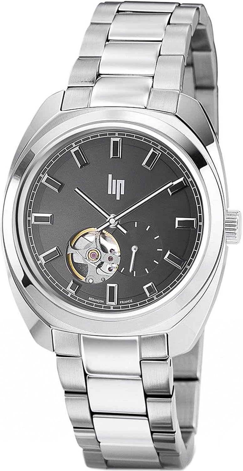 Lip General de Gaulle 39 Coeur battant Herren Uhr analog Automatik mit Edelstahl Armband 671339 Lip General de Gaulle 39 Coeur battant Herren Uhr analog Automatik mit Edelstahl Armband 671339