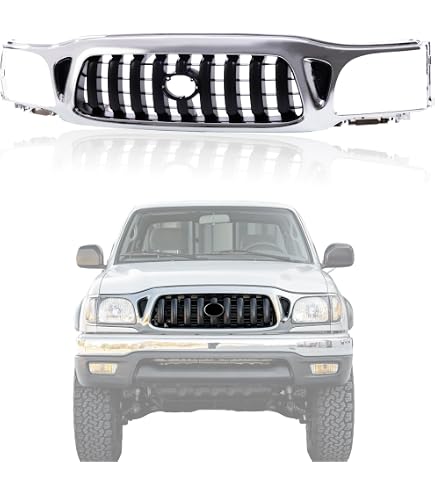 Amazon.com: US AUTO PARTS PLUS New Front Grille Chrome Shell And