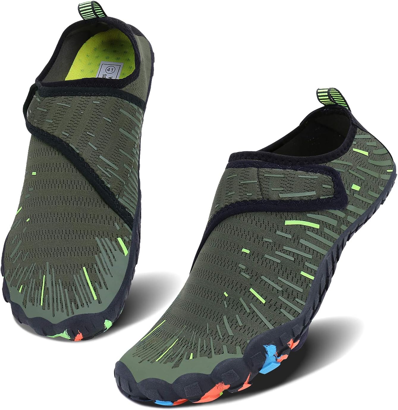 Men Women Water Sports Shoes Slip-on Quick Dry Aqua Swim Shoes for Pool Beach Surf Walking Water Park