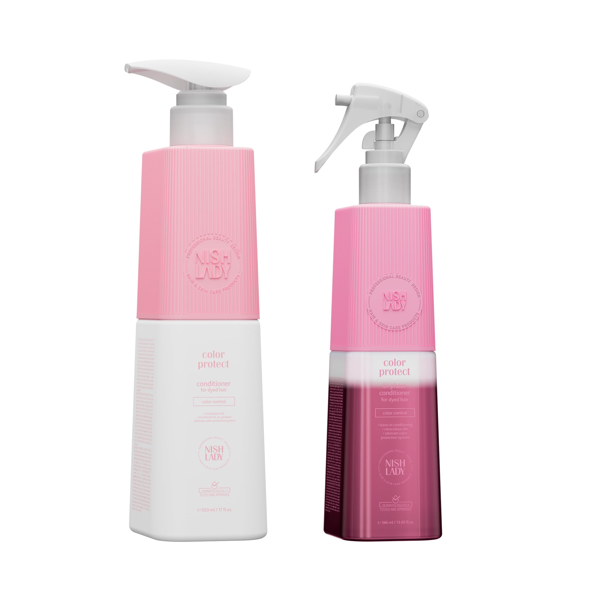 Nishlady Colour Protect Conditioner & Bi-Phase Conditioner SET for Dyed Hair | Professional for Hair Treatment, for Coloured Hair