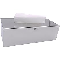 衛生日用品 STEEL TISSUE CASE Yamazaki Home Box Cover Lid | Steel | Tissue Case, One Size