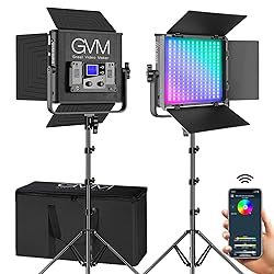 GVM 50RS RGB LED Video Light, 50W Video Lighting