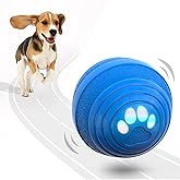 Interactive Dog Toy Ball - Smart Toy for Small and Medium Dogs, Automatic Moving Ball, Rotating & Bouncing, Durable TPU+PC Shell, Toys That Keep Dogs Busy (Blue)