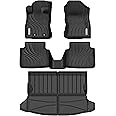 YITAMOTOR Upgraded Floor Mats & Cargo Mat Fit for 2025 2024 Subaru Crosstrek/Impreza, Custom Fit Crosstrek Floor Liners, All-Weather TPE Includes 1st, 2nd Row, and Trunk Mats, Black