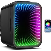 BEICHEN Mini Fridge 4L/6 Can With APP Light Controller for Gaming Room | 4L compact design| APP-controlled customized gaming light | Silent &amp; energy-saving | AC/DC for home &amp; auto |Black