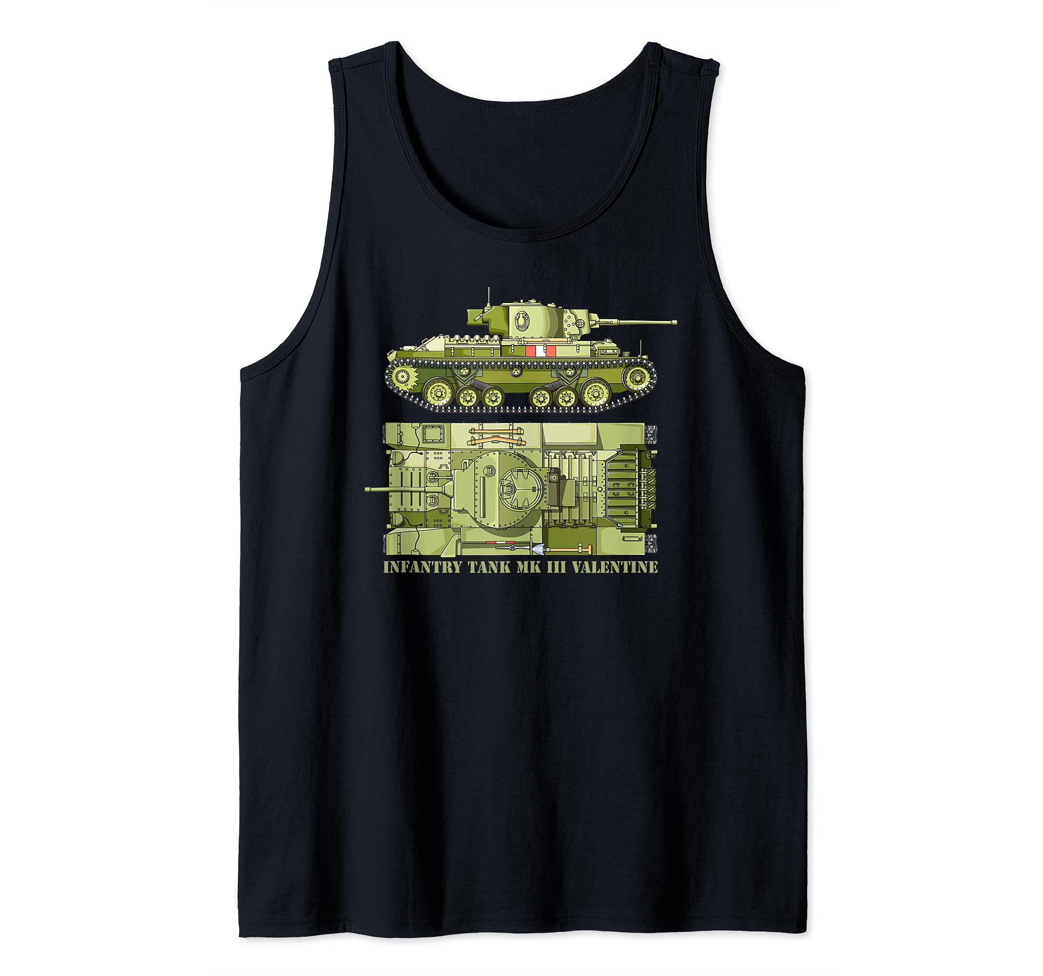 Mark III Valentine Infantry Tank British WW2 Tanks Diagram Tank Top