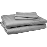 Pointehaven 525 Thread Count 100% Long Staple Cotton Oversized Queen Steel Grey Queen Deep Pocket Super Soft Sateen 4 pc Sheet Set