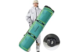 XCMAN Roller Snowboard Bag with Wheels Adjustable Length…