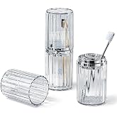 MYLDH Large Toothbrush Travel Case 2 in 1 Toothbrush Holder and Rinse Cup | Dustproof Cover, Thickened, Premium PET Material, BPA-free, Large capacity, Perfect for Travel, Cruises, Hotels, Stay Over