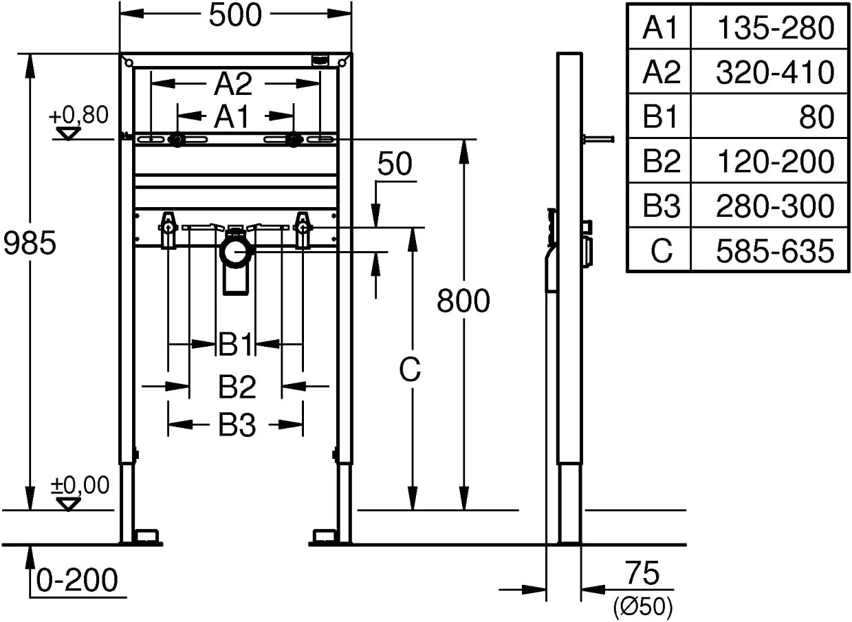GROHE 38541000, Silver, 1,00 m Bauhöhe - Image 3